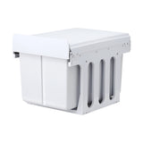 Cefito Pull Out Bin Kitchen Triple Slide Garbage Rubbish Bins Basket White 31L