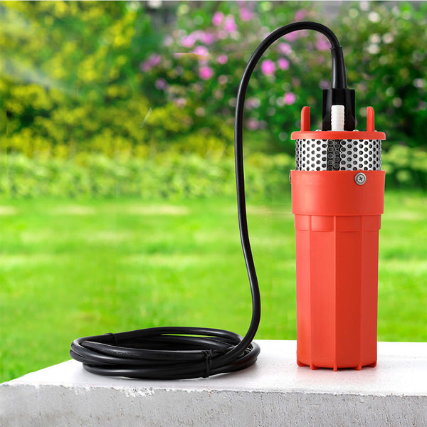 Submersible Solar Water Pump 24V | 70M Head Deep Well Bore Self-priming | Giantz