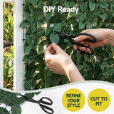 Artificial Ivy Privacy Fence Screen - Greenery Backdrop Panel for Balcony Patio Garden