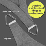 Sun Shade Sail Cloth 98% UV Block Outdoor Canopy Rectangle 2X5M Grey