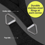 Sun Shade Sail Cloth 98% UV Block Outdoor Canopy Rectangle 5X6M Black