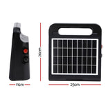 10km Electric Fence Energiser | Solar Energizer Charger Farm Animal 0.3J | Giantz
