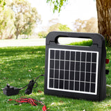10km Electric Fence Energiser | Solar Energizer Charger Farm Animal 0.3J | Giantz