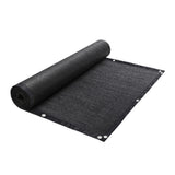 Instahut Shade Cloth Sun Shade Fabric Patio UV Resistant Black 10x2m