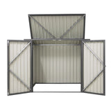 Garden Shed Wheelie Bin Storage Enclosure Outdoor Lockable Steel Cabinet