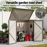 Garden Shed Wheelie Bin Storage Enclosure Outdoor Lockable Steel Cabinet
