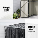 Garden Shed Wheelie Bin Storage Enclosure Outdoor Lockable Steel Cabinet