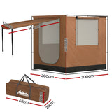 Camping Tent - SUV, Car Side Awning - 2x2m - Outdoor, Canopy, Portable 4WD