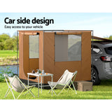 Camping Tent - SUV, Car Side Awning - 2x2m - Outdoor, Canopy, Portable 4WD