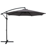 Outdoor Cantilever Umbrella | 3m | Instahut | Charcoal