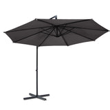 Outdoor Cantilever Umbrella | 3m | Instahut | Charcoal