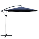 Outdoor Cantilever Umbrella | 3m | Instahut | Navy