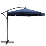 Outdoor Cantilever Umbrella | 3m | Instahut | Navy