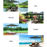 Outdoor Pole Umbrella | 3m | Instahut | Charcoal