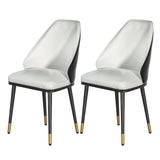 Artiss Dining Chairs Set of 2 Leather Seat Beige and Black