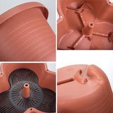 Hivvago 5-Tier Vertical Garden Planter – Stackable Indoor/Outdoor Pot with Base