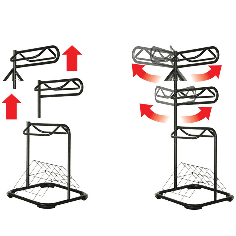 Samland Heavy Duty Three Tier Rotable Saddle Stand Saddle Rack