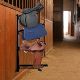 Samland Foldable 4-Tier Saddle Rack Wall Mounted Saddle Stand Space-Saving Steel Holder for Horse Tack
