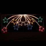 Samland Led Animated 10 Stars Motif Rope Light for Christmas 2.2m