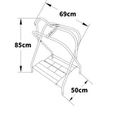 Samland Foldable Saddle Rack Steel Saddle Stand