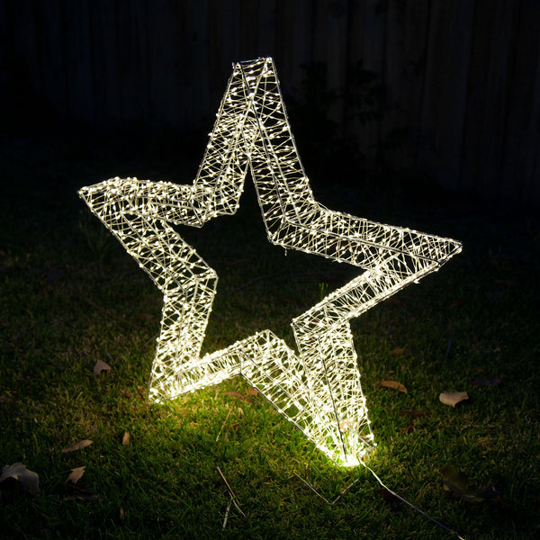Samland 3D Frame Led Star Warm White for Christmas Decoration - 3Dstar_S