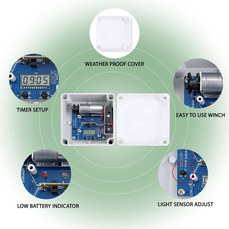Samland Classic Automatic Chicken Coop Door Opener Closer Kit