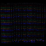 Samland 750 LED 620cmx240cm Copper Wire Curtain Light in Multi Colour