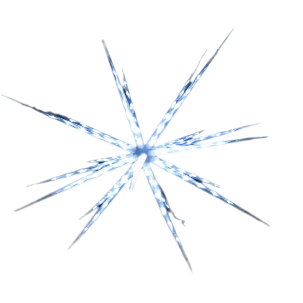 Samland 160 Led Blast Ice Star Ball Christmas Light Decoration White