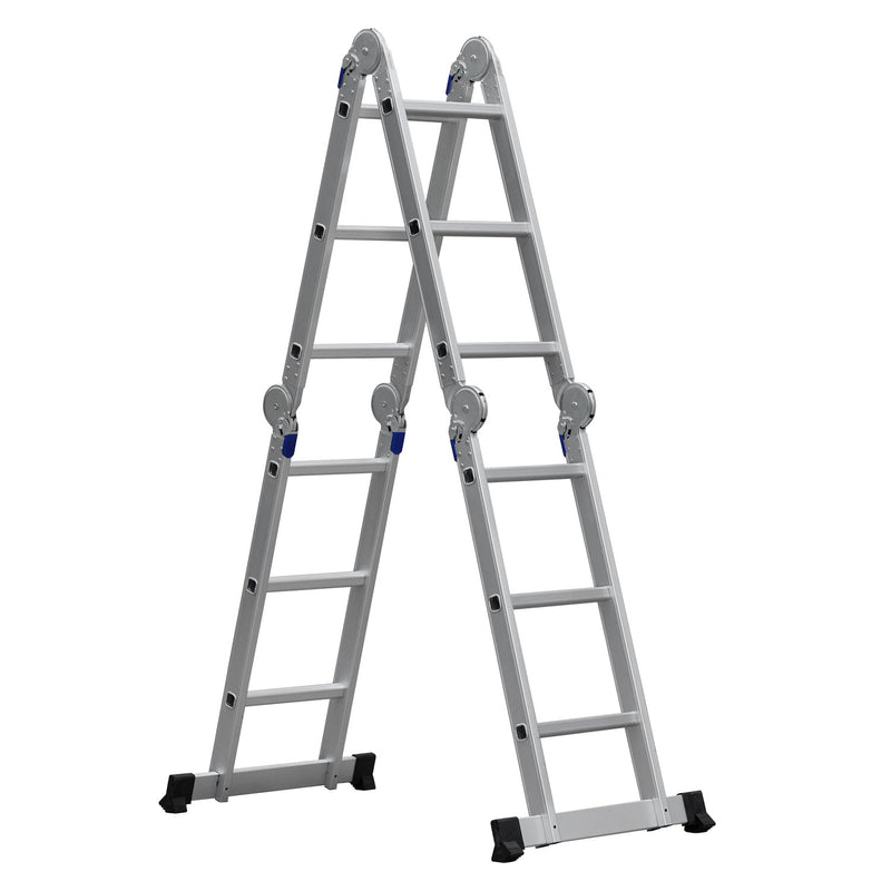 Samland 3.6M Multi-Purpose Aluminium Ladder  - 4 X 3 Rungs-LA303