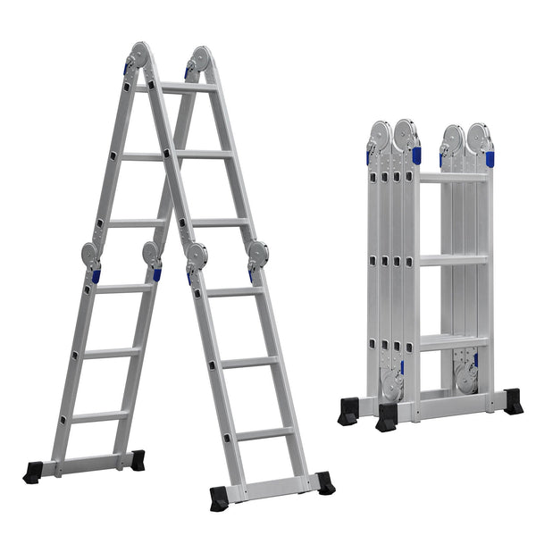 Samland 3.6M Multi-Purpose Aluminium Ladder  - 4 X 3 Rungs-LA303
