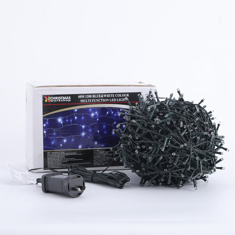 Samland 1200 Led Christmas Fairy Light Blue & White