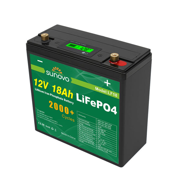 Samland 12V 18AH Deep Circle Lifepo4 Battery Rechargeable Lithium