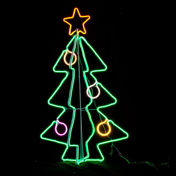 Samland Neon Light 3D Christmas Tree