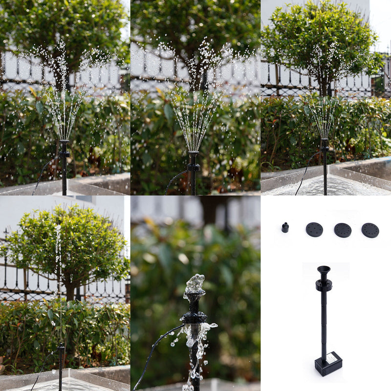 Samland 9V 250LPH Solar Pump with Battery Backup Panel for Small Pond Fountain Feature