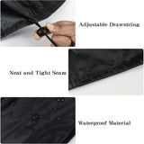 Bench Cover, 52" W x 26" D x 35" H 2-Seater Patio Bench Cover Waterproof, 210D Heavy Duty Outdoor Furniture Cover for Garden Patio Loveseat, Bench(Black)