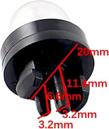 5 Pack 503936601 530047721 Snap in Primer Bulb for McCulloch 3210 3214 3216 3200 3205 Husqvarna Chainsaw 235 236 240 340 345 350 353 440 Poulan Echo R-yobi Homelite Chain Saw Purge Bulb