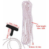Starter ROpe/Pull Cord (3.5Mm 10M) With Starter Handle, Lawn Mower, Lawn Mower, Chainsaw, Brush Cutter, Universal Engine