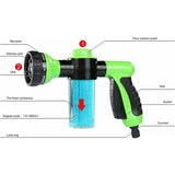 Garden Hose Nozzle With Tank For Soap Or Fertilizer - Jet Wash - Watering Accessory - 8 Watering Modes - Garden Hose