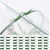 20 pcs Greenhouse Clips Greenhouse Tube Clips Fixed Tool Garden Tarpaulin Sun Protection Clips 1.1Cm