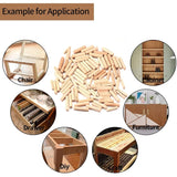 90 Pieces Wood Dowels Assortment, Tapered Grooved Wood Dowels M6 M8 M10 For Milling, Grooving, Crafts, Diy,