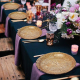 50 Pack 9" Rustic Wood Grain Paper Plates Disposable (Wood Grain 02)