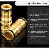 Garden Hose Connectors Double Male Hose Connectors Brass Hose Fittings For Garden Hose Faucet (4 Sets)