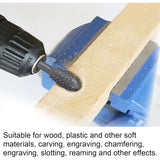 ROtary Burr Set Power Tools Wood Grinding Solid Steel Rasp Carbide Wood Carving Tool For Drill Bits For Polishing And