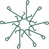 Green Christmas Tree Hooks Christmas Hook Mini Hangers For Christmas Tree, Christmas Wreath, Christmas Vine (200)