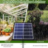 15m Solar Irrigation System with Timer, Automatic Drip Kit, Anti-Siphon, for Garden Greenhouse Vegetables