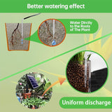15m Solar Irrigation System with Timer, Automatic Drip Kit, Anti-Siphon, for Garden Greenhouse Vegetables