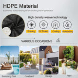 4x10 m HDPE Sun Protection Net UV Heat Insulating Fabric for Garden Greenhouse and Patio, Thick and Dense