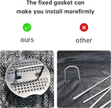 50-pack Stainless Steel U-shaped Ground Spikes for Garden and Greenhouse, Silver, 100×40×3 mm