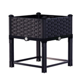 Raised Garden Bed Planter Box 40 x 40 x 23 cm, PP Growing Container for Herbs and Vegetables