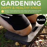 Garden Knee Pad - Extra Thick - Kneeling Mat - Knee Protector - Knee Cushion - Work Cushion - Knee Protection - Construction Protection - Garden Protection - Garden Aid - Garage - Yoga - 46x28x3.8 Cm - Black